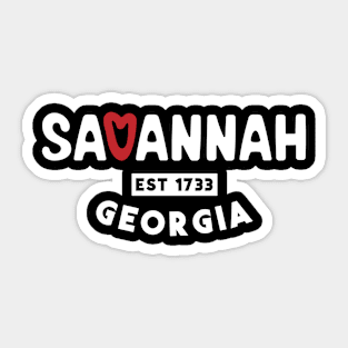 Savannah Love Affair Sticker